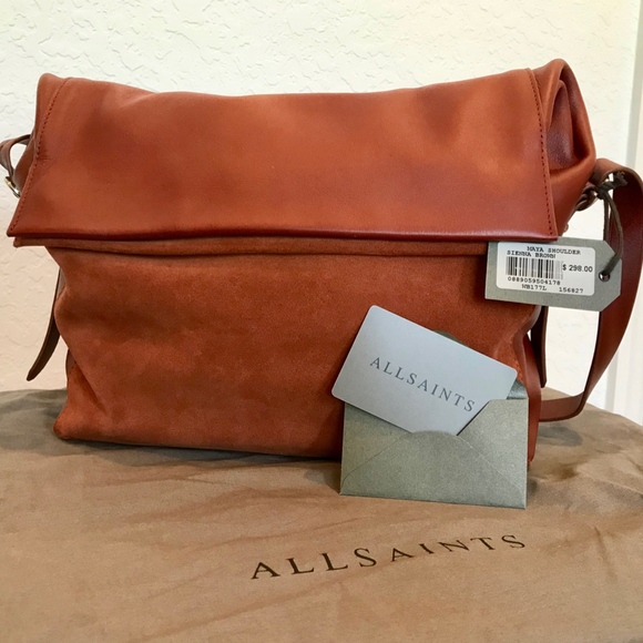 All Saints Maya Calfskin Shoulder Bag - Picture 2 of 13